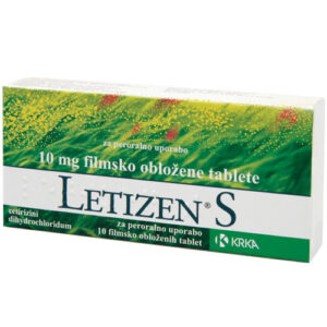 Letizen S 10 mg, 10 filmsko obloženih tablet