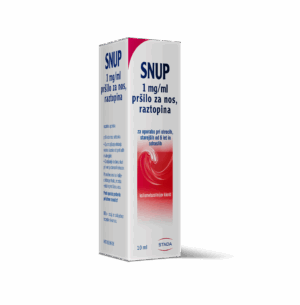SNUP 1 mg/ml pršilo za nos, raztopina 10 ml