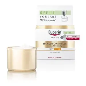 Eucerin Hyaluron-Filler + Elasticity dnevna krema ZF30 - refill, 50 ml