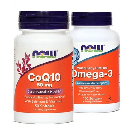 NOW paket: Koencim Q10 50 mg (50 kapsul) + Omega-3 1000 mg (100 kapsul) NOW paket: Koencim Q10 50 mg (50 kapsul) + Omega-3 1000 mg (100 kapsul)