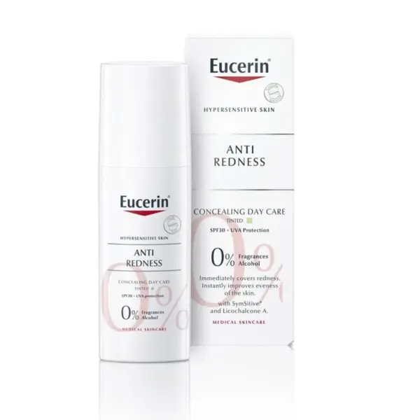 Eucerin AntiRedness prekrivna krema proti rdečici ZF30, 50 ml