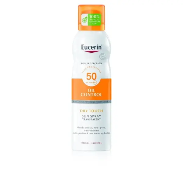 Eucerin Sun Oil Control Dry Touch prozoren sprej za zaščito pred soncem ZF 50, 200 ml Eucerin Sun Oil Control Dry Touch prozoren sprej za zaščito pred soncem ZF 50, 200 ml