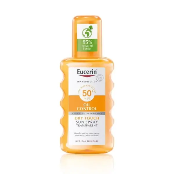 Eucerin Sun prozoren sprej za zaščito pred soncem ZF 50+, 200 ml Eucerin Sun prozoren sprej za zaščito pred soncem ZF 50+, 200 ml