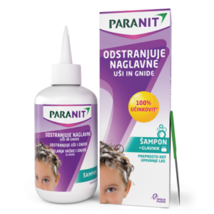 Paranit šampon za odstranjevanje naglavnih uši in gnid, 200 ml + glavnik