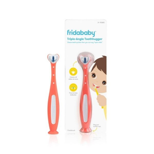 Frida Baby Trikotna otroška zobna ščetka ToothHugger - roza, 1 zobna ščetka Frida Baby Trikotna otroška zobna ščetka ToothHugger - roza, 1 zobna ščetka