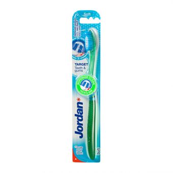 Jordan Target Teeth & Gums srednje mehka zobna ščetka, 1 ščetka Jordan Target Teeth & Gums srednje mehka zobna ščetka, 1 ščetka