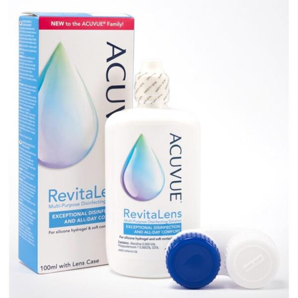 Acuvue RevitaLens Večnamenska razkuževalna raztopina za mehke kontaktne leče, 100 ml Acuvue RevitaLens Večnamenska razkuževalna raztopina za mehke kontaktne leče, 100 ml