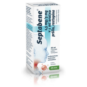Septabene 1,5 mg/5 mg v 1 ml oralno pršilo, raztopina 30 ml
