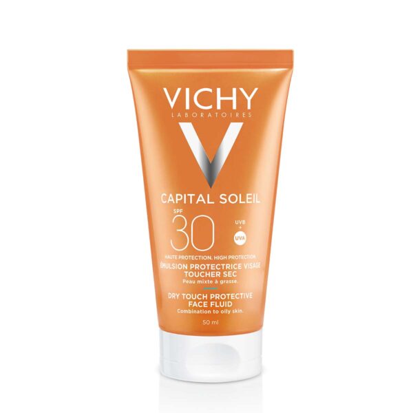 Vichy Capital Soleil Dry touch emulzija za obraz ZF30, 50 ml Vichy Capital Soleil Dry touch emulzija za obraz ZF30, 50 ml