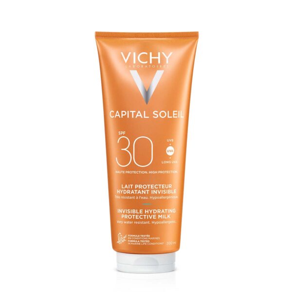 Vichy Capital Soleil Mleko za telo za zaščito pred soncem za vso družino ZF30, 300 ml