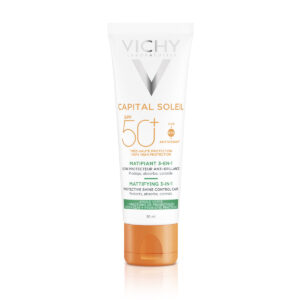 Vichy Capital Soleil Matirajoča nega za zaščito pred soncem 3 v 1 ZF 50+, 50 ml