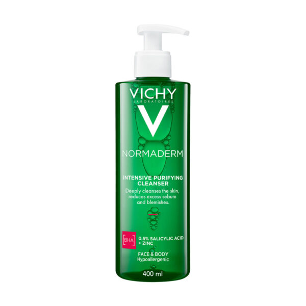 Vichy Normaderm Phytosolution Čistilni gel za mastno in k aknam nagnjeno kožo, 400 ml Vichy Normaderm Phytosolution Čistilni gel za mastno in k aknam nagnjeno kožo, 400 ml
