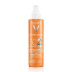 Vichy Capital Soleil Otroški Fluid na vodni osnovi v pršilu za zaščito kožnih celic ZF50+, 200 ml
