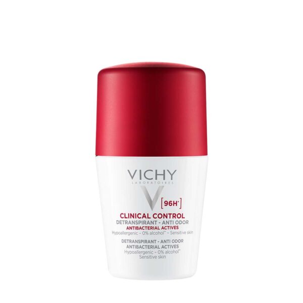 Vichy Deo Clinical Control dezodorant antitranspirant proti neprijetnemu vonju 96h roll-on, 50 ml Vichy Deo Clinical Control dezodorant antitranspirant proti neprijetnemu vonju 96h roll-on, 50 ml