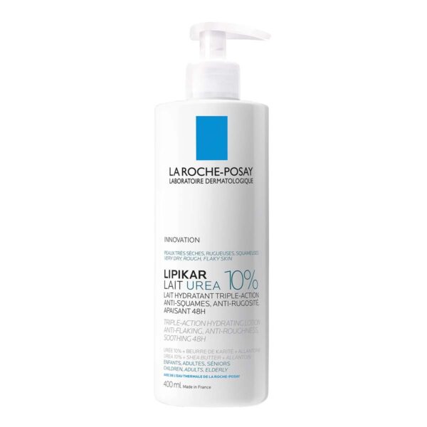 Lipikar Lait Urea 10% vlažilni losjon za zelo suho in grobo kožo – La Roche-Posay, 400 ml Lipikar Lait Urea 10% vlažilni losjon za zelo suho in grobo kožo – La Roche-Posay, 400 ml