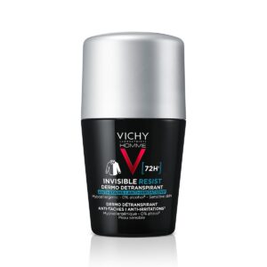 Vichy Homme Invisible Resist Dezodorant detranspirant proti madežem in razdraženosti (72 h) roll-on, 50 ml