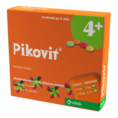 Pikovit 4+ obložene tablete, 30 obloženih tablet Pikovit 4+ obložene tablete, 30 obloženih tablet
