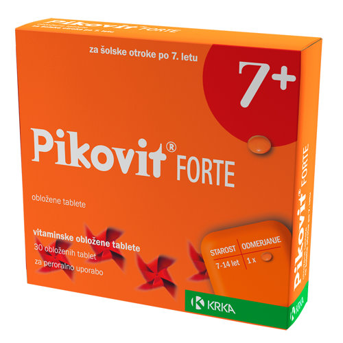 Pikovit Forte 7+ obložene tablete, 30 obloženih tablet Pikovit Forte 7+ obložene tablete, 30 obloženih tablet