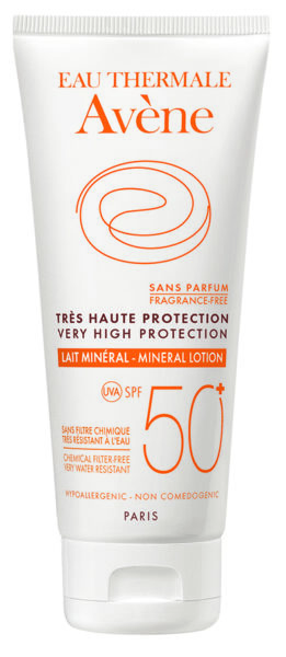 Avène Sun mineralni losjon za zaščito pred soncem ZF 50+, 100 ml