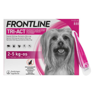 Frontline Tri-Act kožni nanos za pse (2-5 kg) merilna kapalka, 3 x 0,5 ml