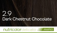 BioKap Nutricolor Delicato Rapid 2.9 barva za lase (10 minut) - temno kostanjevo čokoladna, 135 ml BioKap Nutricolor Delicato Rapid 2.9 barva za lase (10 minut) - temno kostanjevo čokoladna, 135 ml