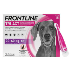 Frontline Tri-Act kožni nanos za pse (20-40 kg) merilna kapalka, 3 x 4 ml