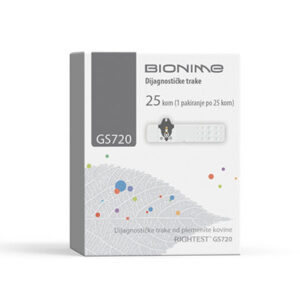 Bionime Rightest GS720 testni lističi, 25 testnih lističev