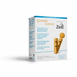2in1 Gentle Lancets 33G lancete, 100 lancet