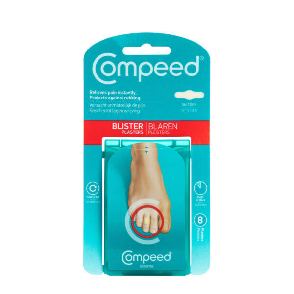 Compeed obliži za žulje na prstih noge, 8 obližev