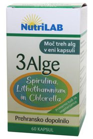 Nutrilab 3Alge kapsule, 60 kapsul