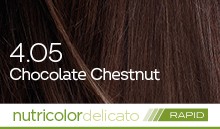 BioKap Nutricolor Delicato Rapid 4.05 barva za lase (10 minut) - kostanjevo čokoladna, 135 ml BioKap Nutricolor Delicato Rapid 4.05 barva za lase (10 minut) - kostanjevo čokoladna, 135 ml