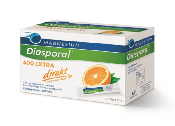 Magnesium-Diasporal 400 Extra Direkt granule za direktno zaužitje, 50 vrečk Magnesium-Diasporal 400 Extra Direkt granule za direktno zaužitje, 50 vrečk