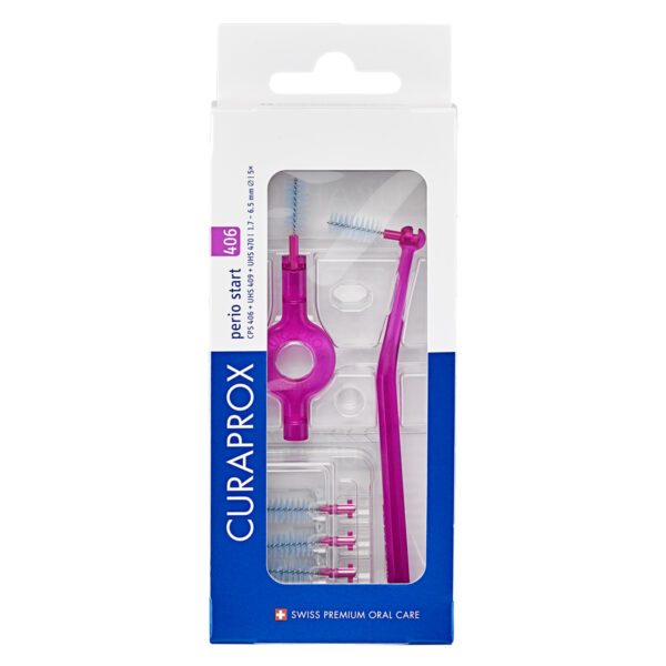 Curaprox CPS 406 Perio Start: 5 medzobnih ščetk + 2 držali Curaprox CPS 406 Perio Start: 5 medzobnih ščetk + 2 držali