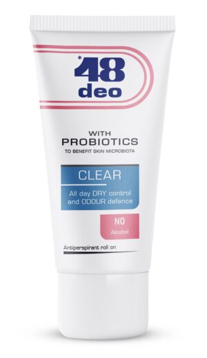 48 Deo antiperspirant Clear roll-on, 50 ml