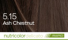 BioKap Nutricolor Delicato Rapid 5.15 barva za lase (10 minut) - pepelnato kostanjeva, 135 ml BioKap Nutricolor Delicato Rapid 5.15 barva za lase (10 minut) - pepelnato kostanjeva, 135 ml