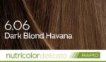BioKap Nutricolor Delicato Rapid 6.06 barva za lase (10 minut) - temno tobak blond, 135 ml BioKap Nutricolor Delicato Rapid 6.06 barva za lase (10 minut) - temno tobak blond, 135 ml