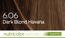 BioKap Nutricolor Delicato Rapid 6.06 barva za lase (10 minut) - temno tobak blond, 135 ml BioKap Nutricolor Delicato Rapid 6.06 barva za lase (10 minut) - temno tobak blond, 135 ml