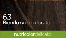 BioKap Nutricolor Delicato 6.3 barva za lase - temno zlato blond, 140 ml
