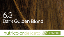 BioKap Nutricolor Delicato Rapid 6.3 barva za lase (10 minut) - temno zlato blond, 135 ml BioKap Nutricolor Delicato Rapid 6.3 barva za lase (10 minut) - temno zlato blond, 135 ml