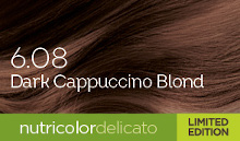 BioKap Nutricolor Delicato 6.08 barva za lase – temno kapučino blond, 140 ml BioKap Nutricolor Delicato 6.08 barva za lase – temno kapučino blond, 140 ml