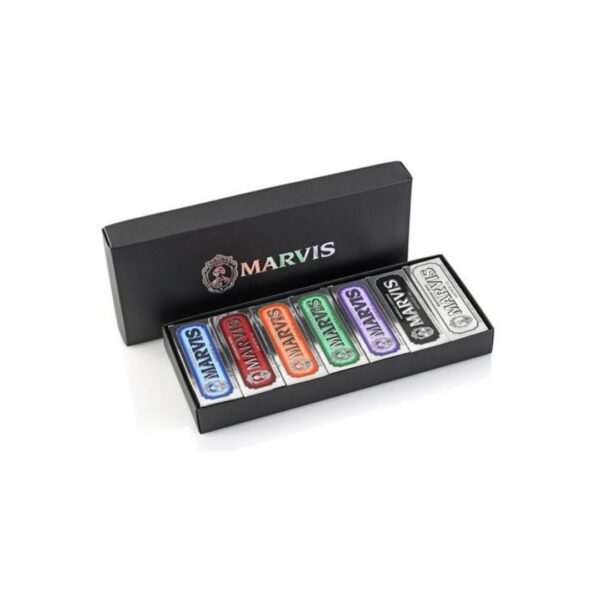 Marvis 7 Flavours Pack Gift Box darilni set, 7 x 25 ml Marvis 7 Flavours Pack Gift Box darilni set, 7 x 25 ml