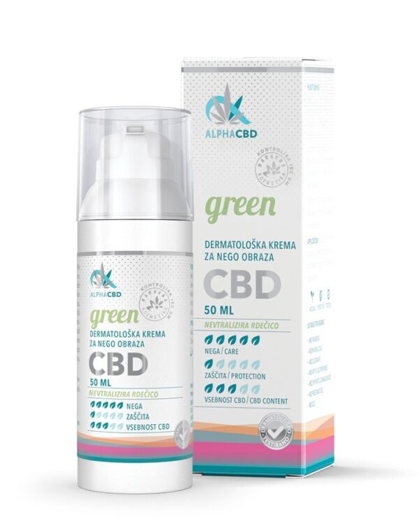 Alpha CBD Green dermatološka krema, 50 ml Alpha CBD Green dermatološka krema, 50 ml