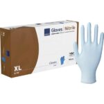 Abena Classic Coats nitrilne rokavice brez pudra XL, 100 kosov