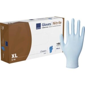 Abena Classic Coats nitrilne rokavice brez pudra XL, 100 kosov