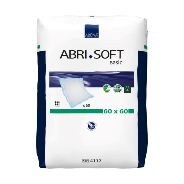 Abri Soft Basic posteljna podloga (60 x 60 cm), 60 podlog Abri Soft Basic posteljna podloga (60 x 60 cm), 60 podlog