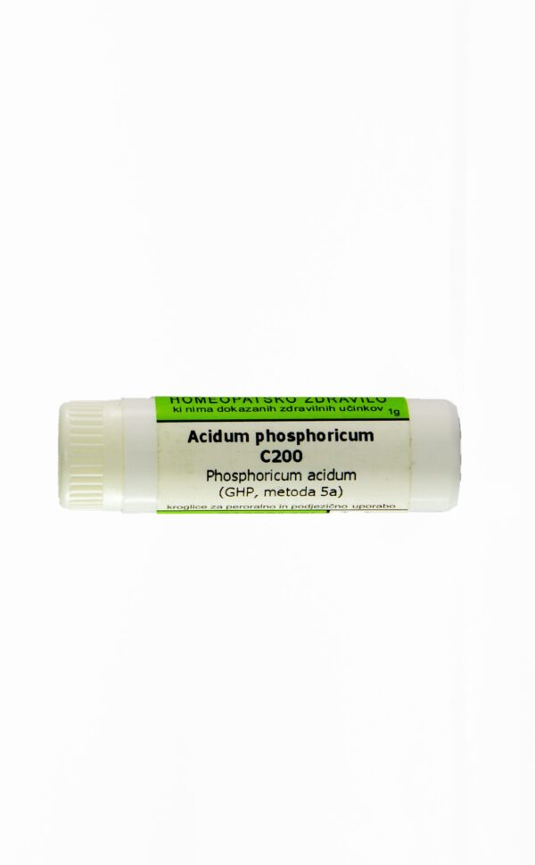 Acidum phosphoricum C30 homeopatske kroglice, 1 g