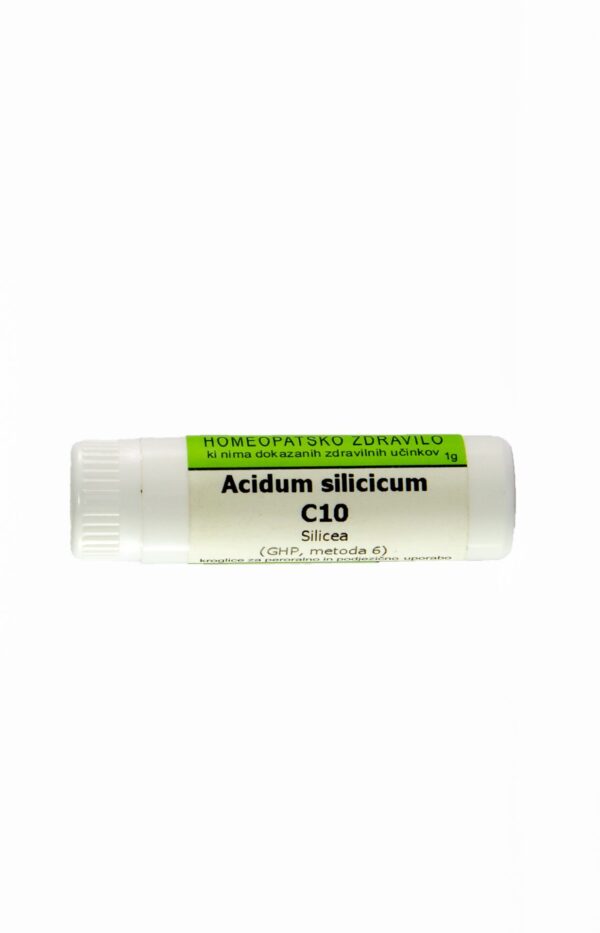 Acidum silicicum C200 homeopatske kroglice, 1 g