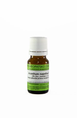 Aconitum napellus C6 homeopatske kroglice, 1 g