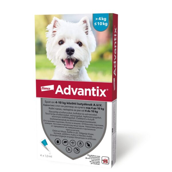 Advantix 100 raztopina za pse od 4 do 10 kg (4 x 1,0 ml) Advantix 100 raztopina za pse od 4 do 10 kg (4 x 1,0 ml)