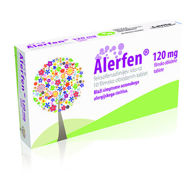 Alerfen 120 mg filmsko obložene tablete, 10 tablet Alerfen 120 mg filmsko obložene tablete, 10 tablet